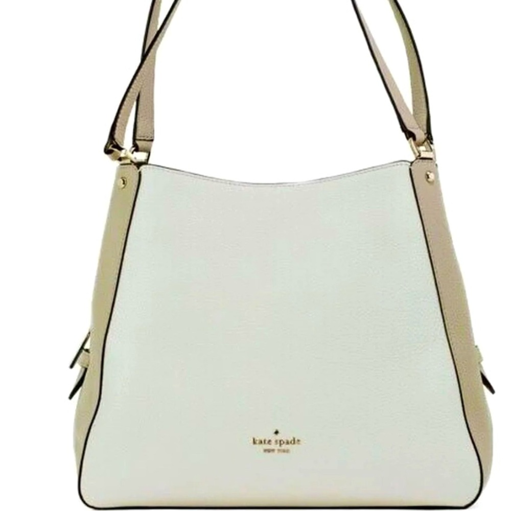 Kate Spade New York Leila Medium Triple Compartment Shoulder Light Sand